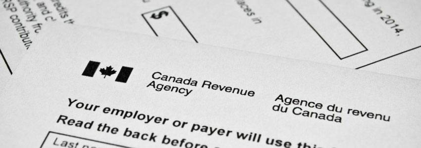 A form made by the Canada Revenue Agency